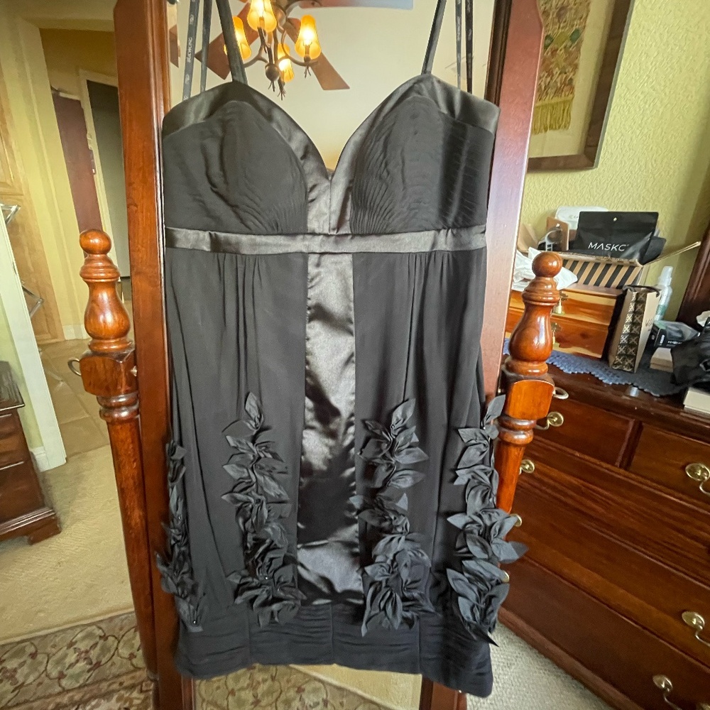 Sue Wong cocktail dress, size 8, black silk